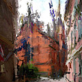 Riga Old Town Latvia Abstract Fine Art