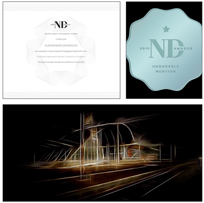NDAwards Certifies That Aleksandrs Drozdovs Was Awarded In Fine Art Conceptual Category.